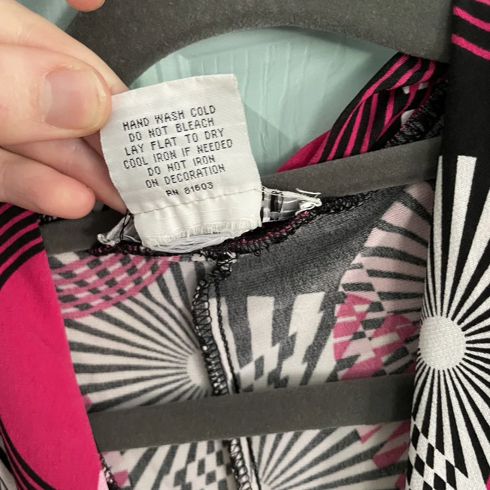 La Belle Y2K Mod Midi Dress Small Deep V-Neck Wide Strap Sleeveless Ruched Retro - Image 4 of 4