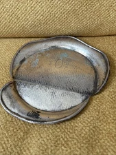 Wilcox SFloral Engraved Silent Butler Crumb Catcher & Sweep Set