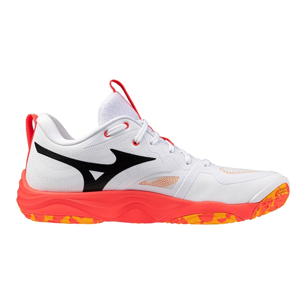 SAOLA Scarpe da pallavolo Mizuno WAVE MOMENTUM ELITE V1GA251201 bianco nero arancione