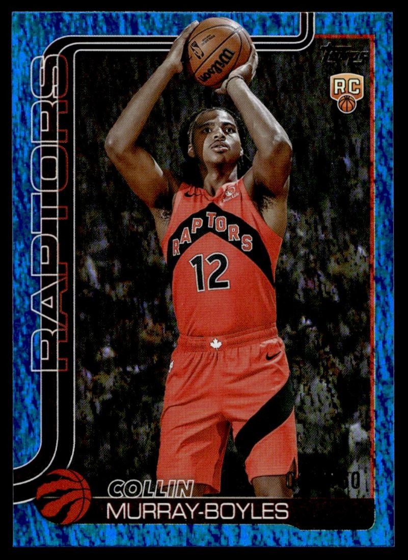 2025-26 Topps BLUE Holofoil Collin Murray-Boyles Rookie /150 Raptors #209 C14