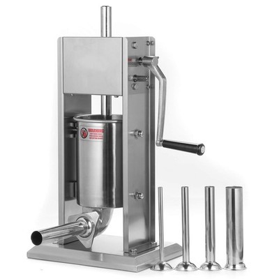 Stainless Steel Vertical Sausage Stuffer,Sliver,Dual Speed, Easy Clean Up Sausag
