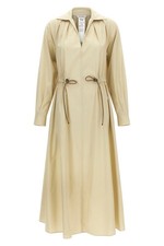 MAX MARA MxmPedaggi Beige Cotton Dress New  Authentic
