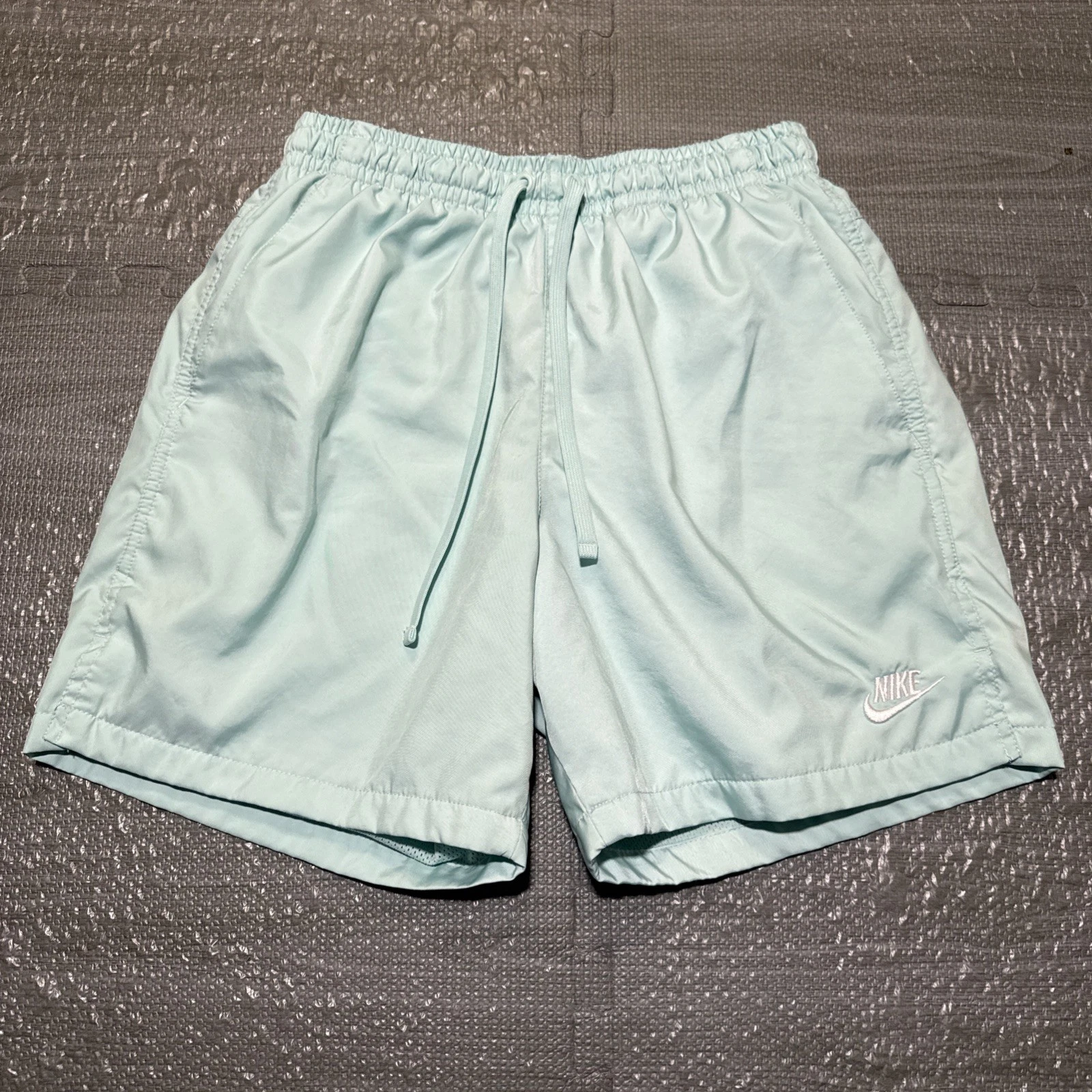 Nike Shorts Sport Essential Woven Flow Athletic Mens Small Mint Blue Lined Gym