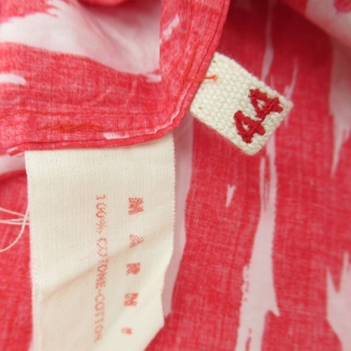 Marni Shell Top UK Medium Red Summer Blouse Sleeveless Patterned Red Preloved - Picture 19 of 22