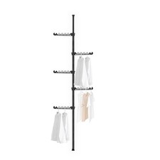 5 Tiers Expandable Clothes Drying Rack Coat Tree Clothes Garment Hanger Stand...