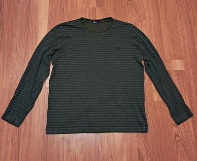 Men Fred Perry Sweatshirt Grey Cotton 38 / M / 46 #41JN