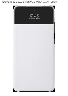 Samsung S View Wallet Cover for Galaxy A52 5G - White