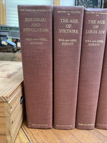 THE STORY OF CIVILIZATION Will & Ariel Durant 10 Volume Set VTG - Picture 6 of 13