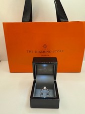 The Diamond Store London - 950 Platinum 0.50ct Diamond Solitaire Ring - Size M
