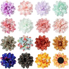 Xuniea 30 Pcs Flowers Dog Collar Pet Bow Ties Multi-color Sunflower Dog Charm...