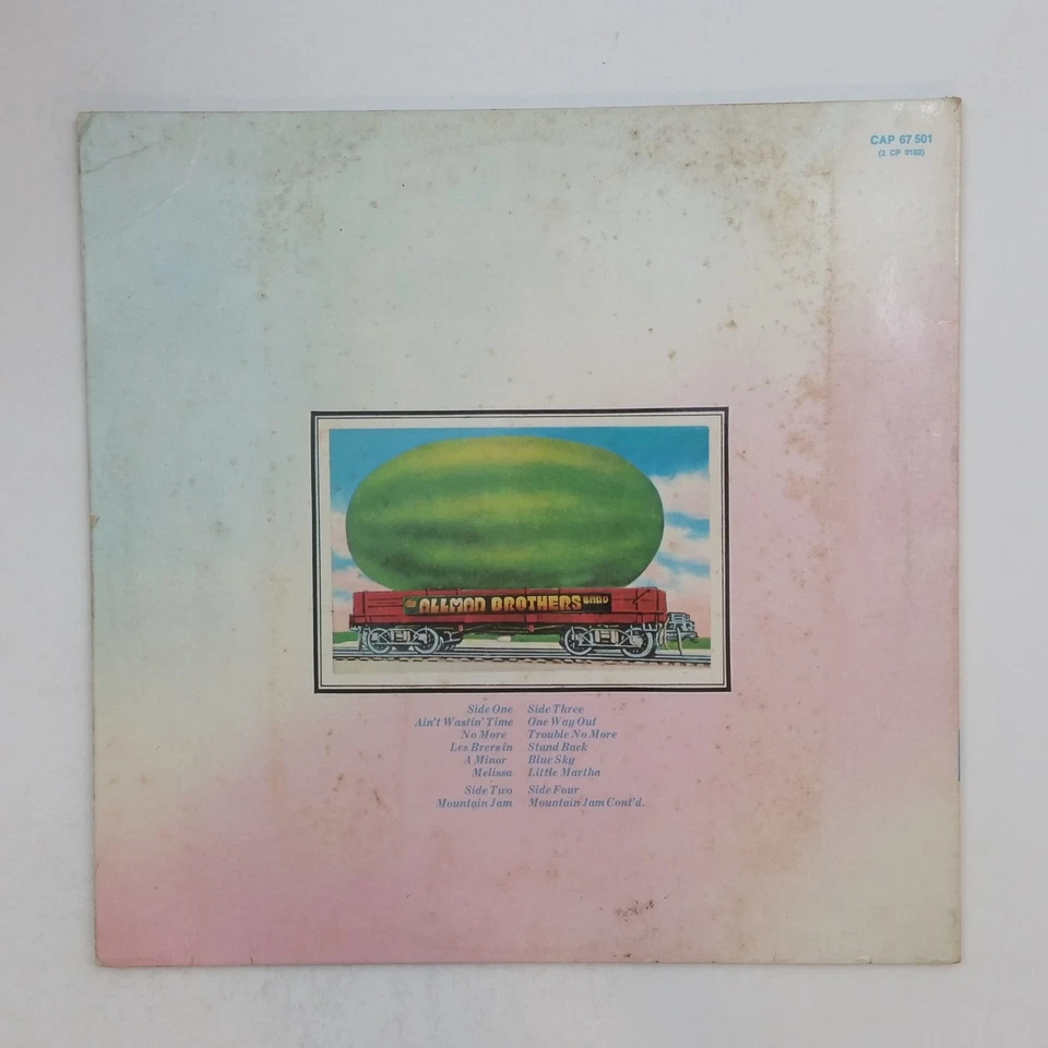 Пластинка долгоиграющая виниловая ALLMAN BROTHERS Eat A Peach K67501 очень хорошее состояние++ видеорегистратор очень хорошее состояние+ вставка GF Великобритания 1972 г. - Изображение 2 из 4