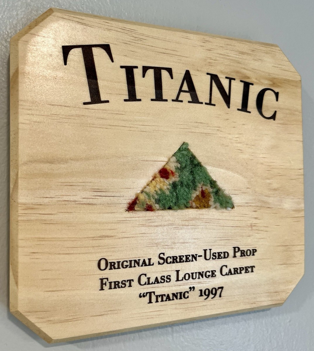 Authentic Titanic 1997 Movie Prop - Screen Used 1st Class Carpet