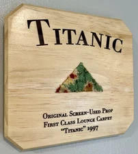 Authentic Titanic 1997 Movie Prop - Screen Used 1st Class Carpet Piece w/COA