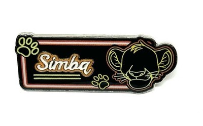 Disney Trading Pin -  Simba HKDL Neon Name Sign - The Lion King