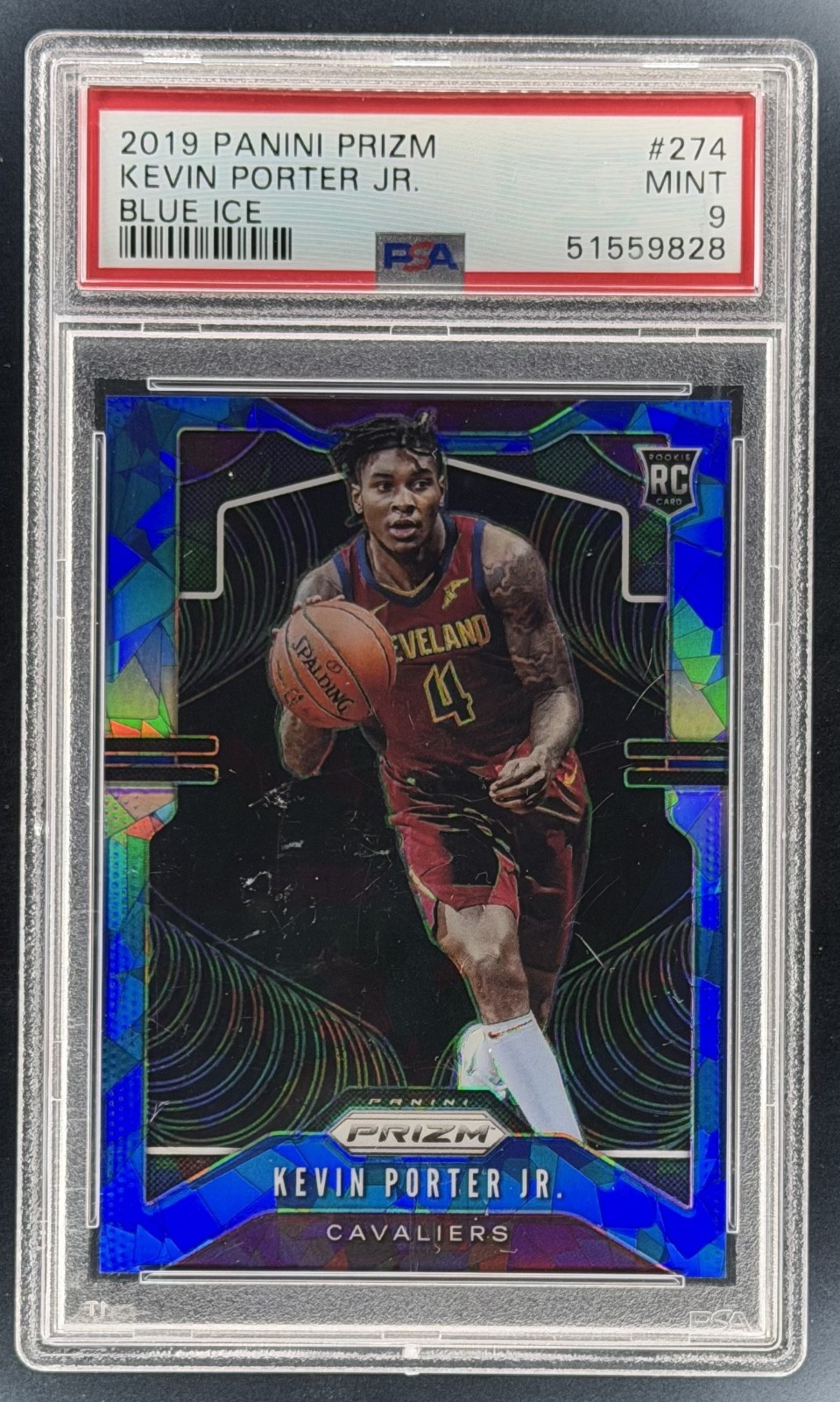 2019 Panini Prizm Kevin Porter Jr Blue Ice Rookie /99