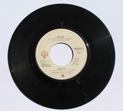 1980 Whip It/Turn Around by DEVO (Vinyl, 45RPM, Warner Bros.) WBS49550-