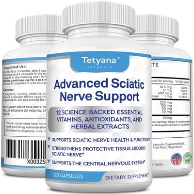 Advanced Sciatic Nerve Support Relief: Alpha Lipoic Acid Vitamin, Benfotiamine -