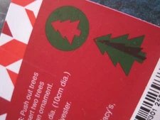 NEW-The Cellar BY MACYS Holiday Two In One Tree Coaster&Ornament Set of 8