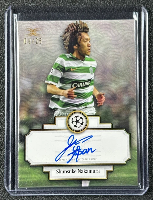 SHUNSUKE NAKAMURA 2024-25 TOPPS DEFINITIVE COLL UCC DEFINING IMAGES AUTO 08/25