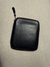 Comme des Garcons Navy Zip-Around Bifold Men’s Wallet Made in Spain