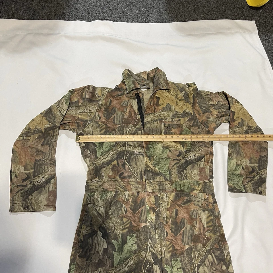 VTG Whitewater Outdoors Coveralls Mens 43x27 Realtree Camo Timber Hunting Work - Image 3 of 4