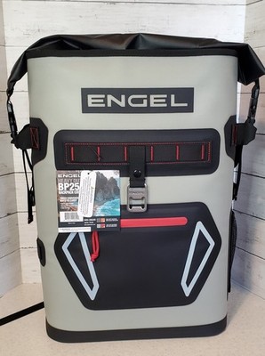 Engel BP25 Heavy Duty Backpack Cooler 25 Qt Roll Top Waterproof Soft Sided...