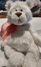 Valentine Teddy Bear with Heart Scarf Stuffed Animal Plush