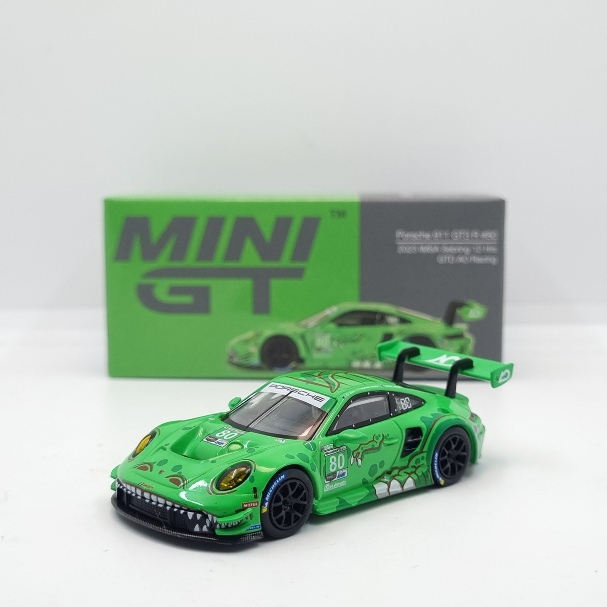 MINI GT 1/64 ポルシェ 911 GT3 R #80 IMSA AO Mini GT 1:64 Porsche 911 GT3 R #80 AO Racing 2023 IMSA