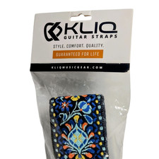 Vintage Woven Guitar Strap for Acoustic and Electric Guitars KLIQ Guitar Straps