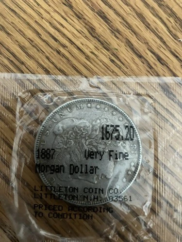 1887 Morgan Silver Dollar $1 Coin .900 Fine Silver