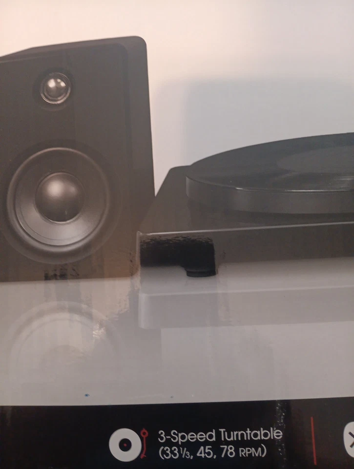 Victrola modern bluetooth stereo turntable ITUT420 Black - Image 3 of 4