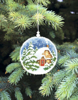 Charivna Mit Christmas tree toy cross-stitch kit T-15C Set of pictures Winter...