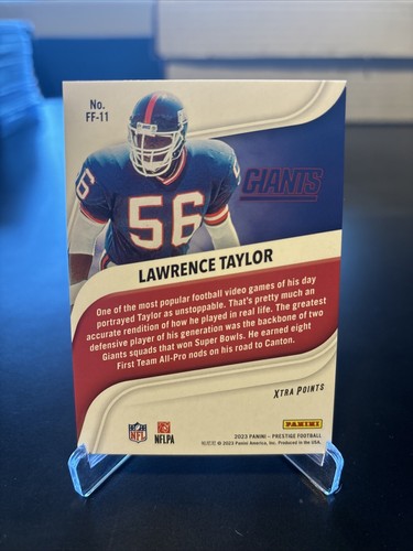 2023 Prestige Franchise Favorites Lawrence Taylor Red 359/399 New York Giants - Picture 3 of 3