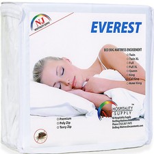 Zippered Mattress Encasement Water Bed Bug Dust Mite Proof Hypoallergenic Cover