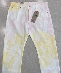 mens yellow levi jeans