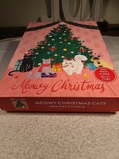 NEW 1000 Piece, Meowy Christmas Cats, Sealed Jigsaw Puzzle 19" x 26" 