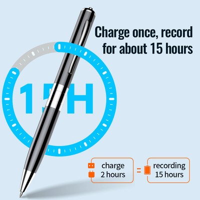 Voice Recorder Pen Sound Activated Audio Listening Device Dictaphone MP3 New