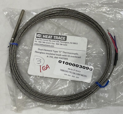 HEAT TRACE DUAL ELEMENT TYPE E A-793 BW 6347005 THERMOCOUPLE 373