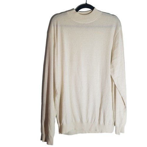 Paul Fredrick Cream Silk Cashmere Long 