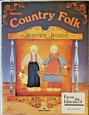 Darcie Hunter COUNTRY FOLK Acrylic Tole Paint Instruction Book 1987