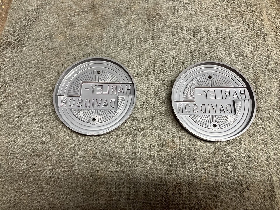 5758 HARLEY DAVIDSON PANHEAD GAS FUEL TANK EMBLEM BADGE OEM VINTAGE