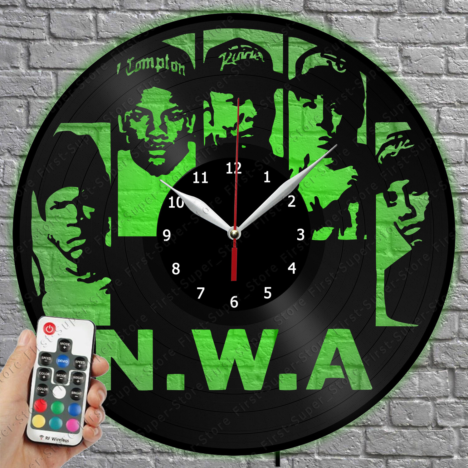 N.W.A LED Vinyl Record Wall Clock with Light 1227