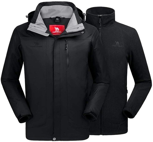 CAMEL CROWN Men's Ski Jacket 3 in 1 