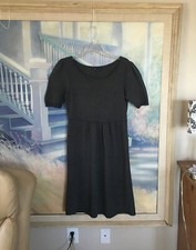 Adorable Gray Puff Sleeve Women's Dress By GAP Sz. S