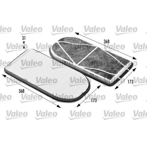 Valeo Innenraumfilter Aktivkohlefilter FüR BMW 7Er E38 Alpina B12 698470-image