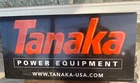 Vintage Official Tanaka Power Equipment 32"×16" Metal Sign Dealer Showroom