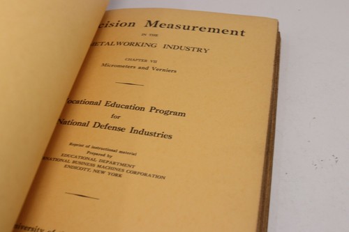 Precision Measurement In Metal Working Industry Machinist Book 1941 Vol 1-12 - Picture 6 of 10