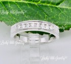 1.01 ct 14k White Gold ladies & mens Wedding Natural Diamond Ring Set His & Hers — photo 4