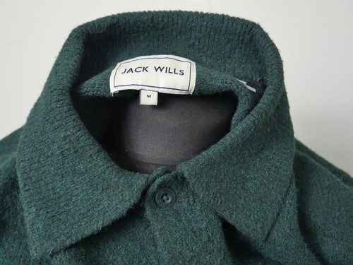 Jack Wills Men’s Round Neck Wool Sweatshirt Jumper Button Size Medium M (B2207) - Picture 8 of 8
