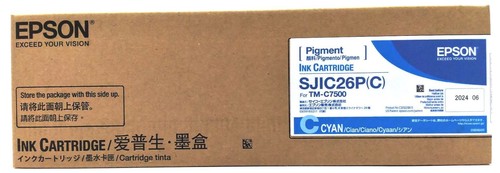 Epson ColorWorks TM-C7500 Tintenpatrone Cyan SJIC26P(C) Original OEM - Bild 6 von 6